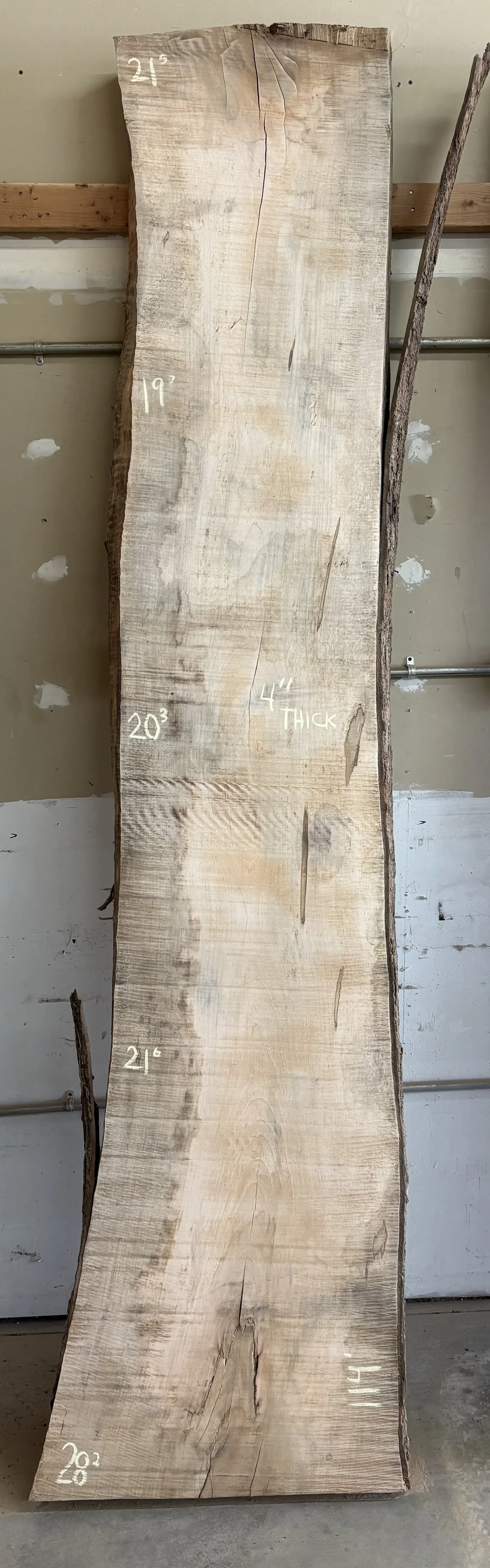 Maple Slab B — Maple live edge slab photo 1