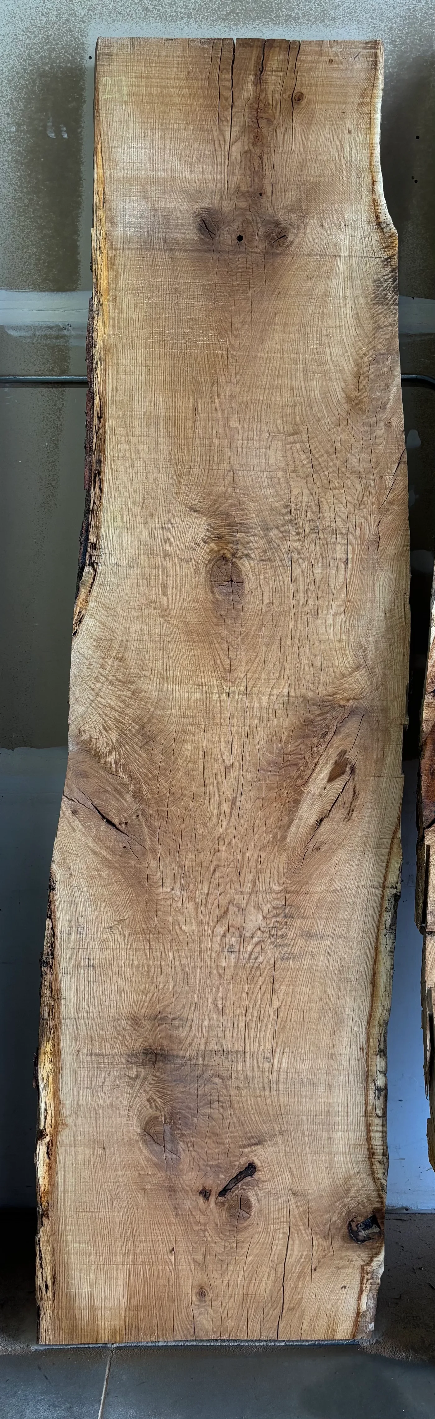 White Oak Slab B — Oak live edge slab photo 2