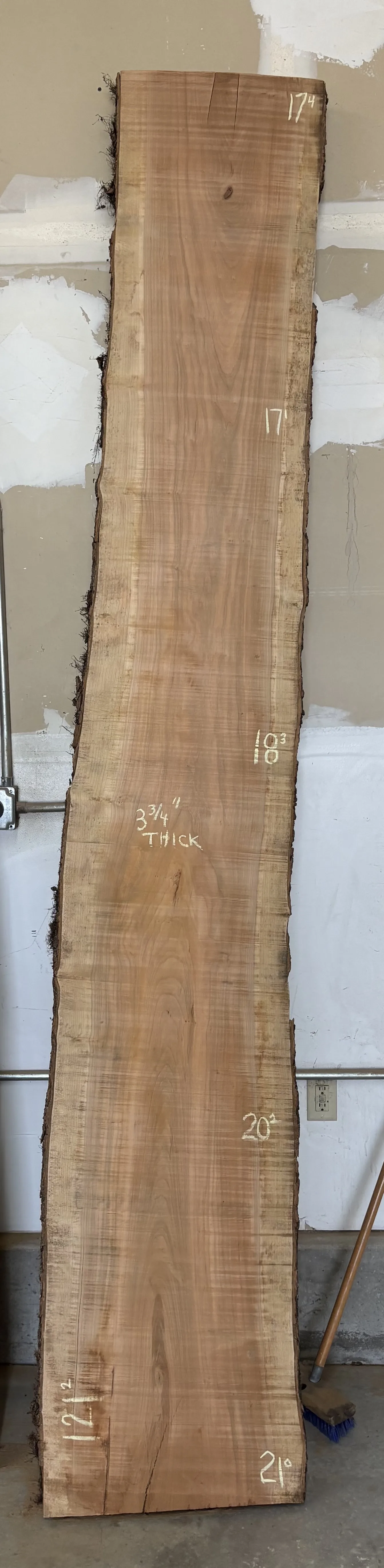 Cherry Slab B — Cherry live edge slab photo 1