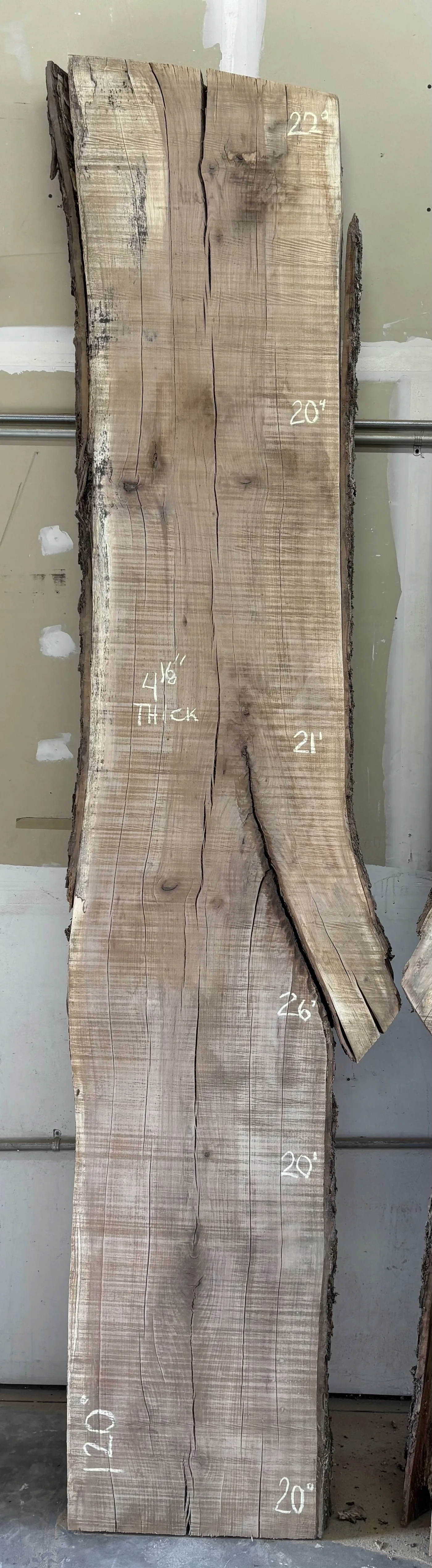 Hickory Slab A — Live Edge Slabs live edge slab photo 1