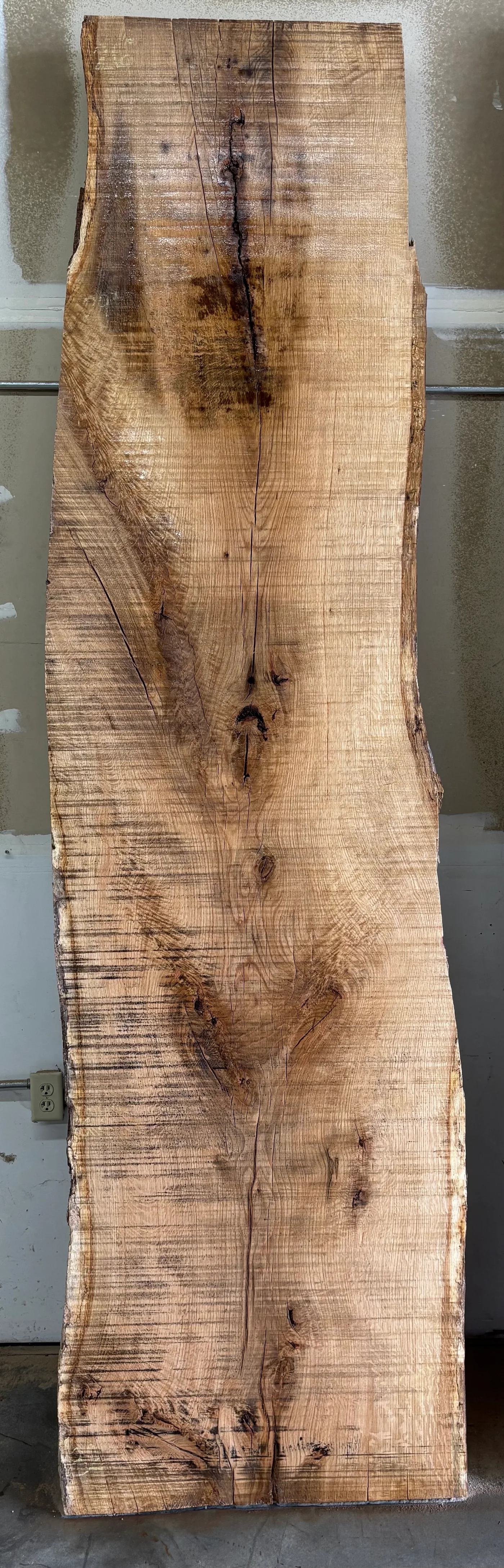 White Oak Slab C — Oak live edge slab photo 2