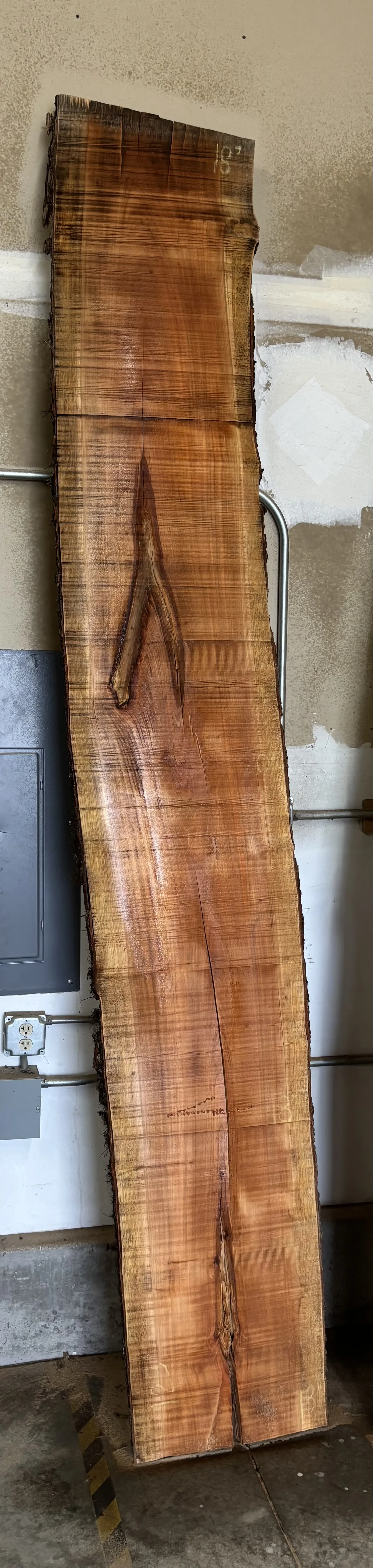 Cherry Slab C — Cherry live edge slab photo 2