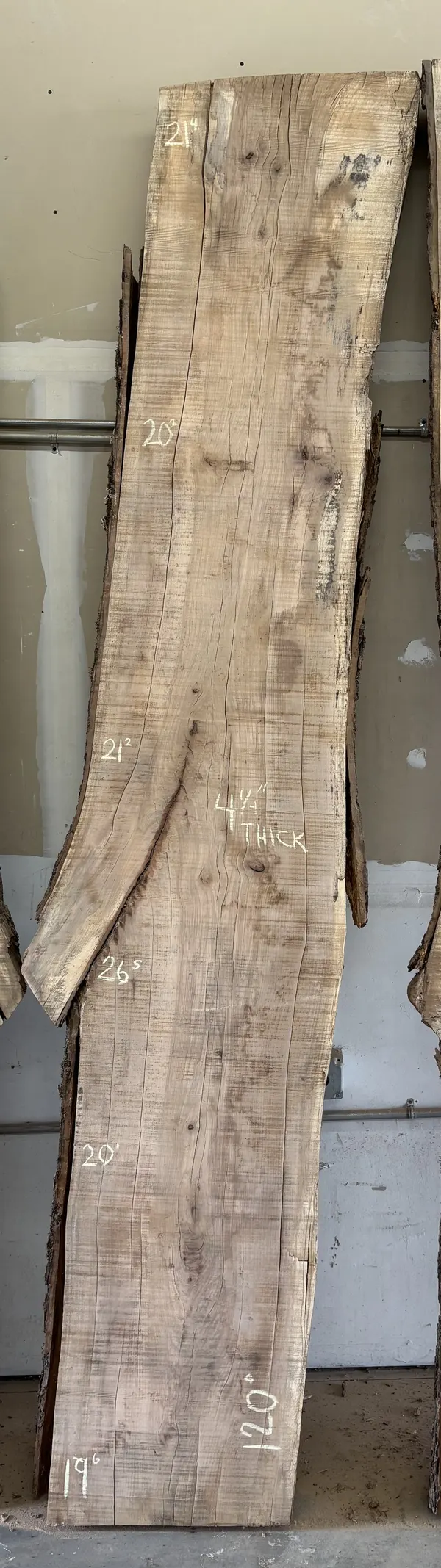 Hickory Slab B — Live Edge Slabs live edge slab