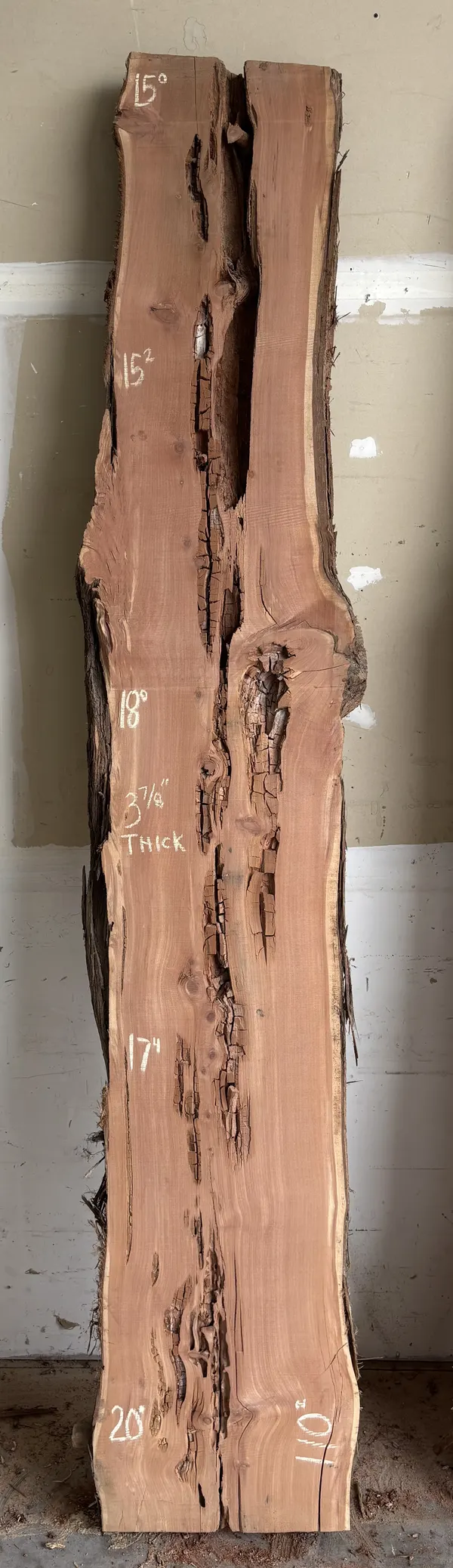 Cedar Slab A — Cedar live edge slab