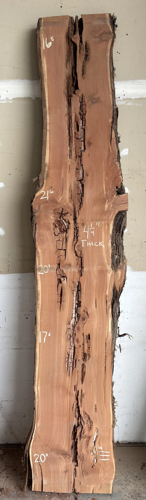 Cedar Slab B — Cedar live edge slab
